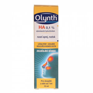 OLYNTH® HA 1 mg/ml nosní sprej, roztok pro dospělí a děti od 7 let 10 ml