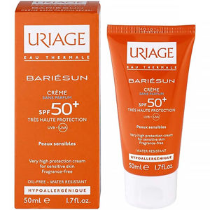 URIAGE Bariésun opalovací krém na obličej bez parfemace SPF 50+ 50 ml