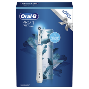 ORAL-B Pro 1 750 Cross Action White oscilační kartáček + cestovní pouzdro