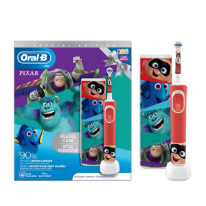ORAL-B Vitality D100 Kids Pixar dětský zubní kartáček + cestovní pouzdro