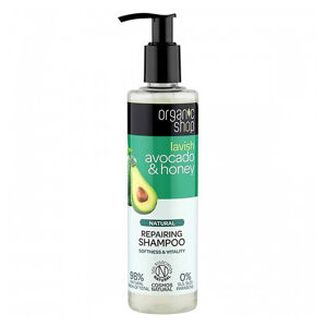 ORGANIC SHOP Obnovující šampón Avokádo a Med 280 ml, poškozený obal