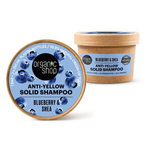 ORGANIC SHOP Tuhý šampon pro blond vlasy Borůvka a bambucké máslo 60 g