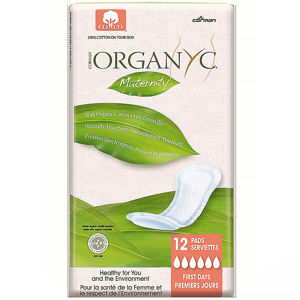 ORGANYC mateřské menstruační vložky z biobavlny po porodu 12 kusů