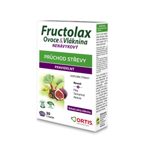 ORTIS Fructolax ovoce & vláknina 30 tablet, poškozený obal