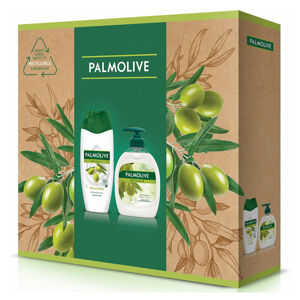 PALMOLIVE Naturals Olive Sprchový gel 250ml + Tekuté mýdlo 300ml Dárková sada, poškozený obal