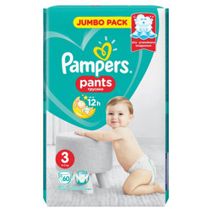 PAMPERS Pants JumboPack S3 Kalhotkové pleny 60 ks