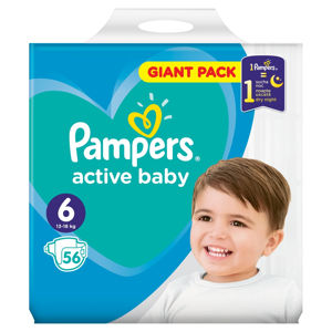 PAMPERS Active Baby Vel.6 Dětské pleny 13-18 kg  56 ks