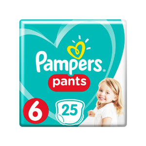 PAMPERS Pants 6 Plenkové kalhotky 12-17 kg 25 ks