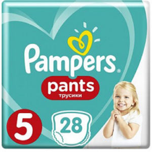 PAMPERS Pants 5 Plenkové kalhotky 15-17 kg 28 ks
