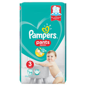 PAMPERS Pants vel.3 VPP 6-11kg Kalhotkové plenky 54 ks