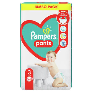 PAMPERS Pants vel.3 Plenkové kalhotky 6-11kg 62 ks