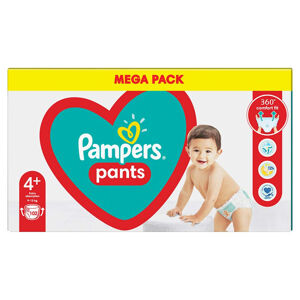 PAMPERS Pants vel.4+ Plenkové kalhotky 10-15kg 102 ks