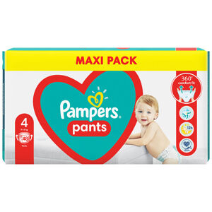 PAMPERS Pants vel.4 Plenkové kalhotky 9-15kg 48 ks