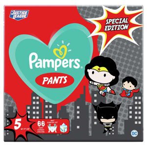 PAMPERS Pants vel.5 Plenkové kalhotky 12-17kg Warner Bros 66 ks