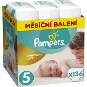 PAMPERS Premium Care měsíční balení 5 JUNIOR 11-16 kg 136 kusů