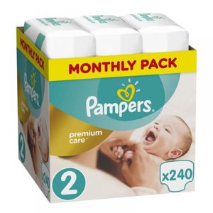 PAMPERS Premium Care měsíční balení 2 MINI 4-8 kg 240 kusů