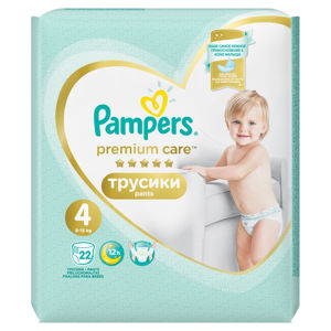 PAMPERS Premium Care Pants 4 MAXI 7-14 kg 22 kusů