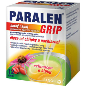 PARALEN GRIP Horký nápoj echinacea a šípky 12 sáčků