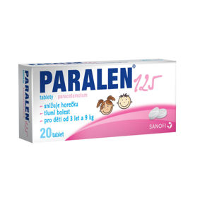 PARALEN Pro děti 125 mg 20 tablet