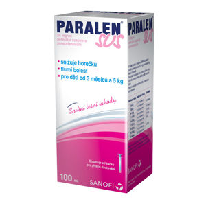 PARALEN SUS Perorální suspenze 24 mg / ml 100 ml