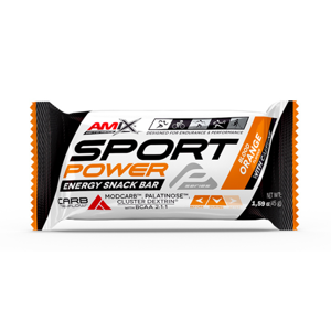 AMIX Sport power energy snack bar s kofeinem krvavý pomeranč 45 g