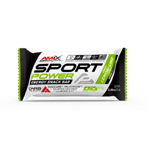 AMIX Sport power energy snack bar s kofeinem citron a limetka 45 g