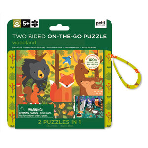 PETITCOLLAGE Puzzle 2v1 lesní zvěř