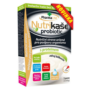 PHARMALINE Nutrikaše probiotic S proteinem 3x60 g
