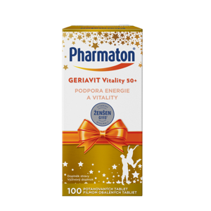 PHARMATON GERIAVIT Vitality 50+ 100 tablet VÁNOČNÍ balení, poškozený obal