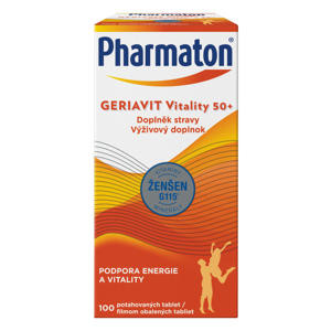 PHARMATON GERIAVIT Vitality 50+ tablety 100 kusů, poškozený obal