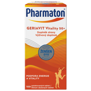 PHARMATON GERIAVIT Vitality 50+ tablety 100 kusů