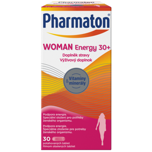 PHARMATON Woman Energy 30+ 30 potahovaných tablet, poškozený obal
