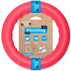 PITCHDOG Ring pěnový kruh pro psy červený 1 ks, Velikost: 17