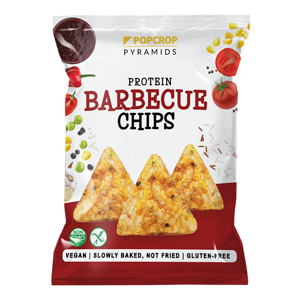 POPCROP Proteinové pečené chipsy s barbecue příchutí 60 g