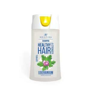 HRISTINA Přírodní šampon pelargonie pro zdravé a silné vlasy 200 ml