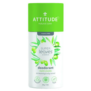 ATTITUDE Super leaves Přírodní tuhý deodorant Olivové listy 85 g, poškozený obal