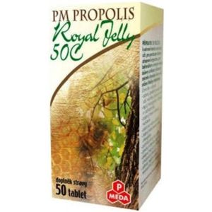 PURUS MEDA Propolis 50C + Royal jelly 500 mg 50 tablet