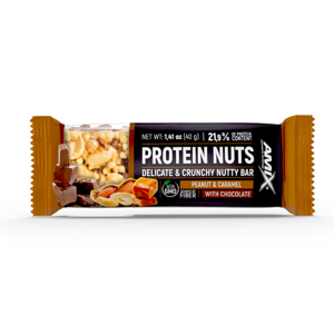 AMIX Protein nuts bar arašídy a karamel 40 g