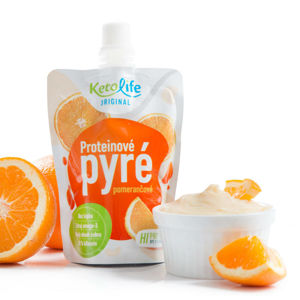 KETOLIFE Proteinové pyré pomerančové 3 ks