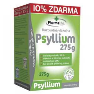 PHARMALINE Psyllium vláknina 250 g + 10 % ZDARMA