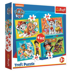 TREFL Puzzle 4v1 Šťastný tým Tlapková Patrola