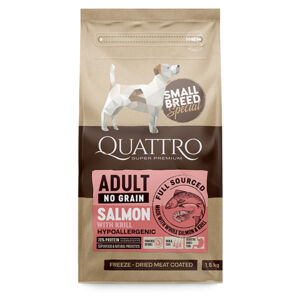 QUATTRO Dry SB Adult Losos & Krill granule pro psy 1,5 kg
