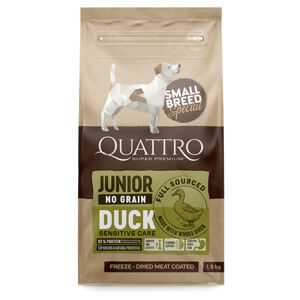 QUATTRO Dry SB Junior Kachna granule pro psy 1 ks, Hmotnost balení: 1,5 kg
