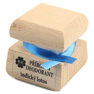 RAE Přírodní krémový deodorant dřevěná krabička Indický lotos  50 ml