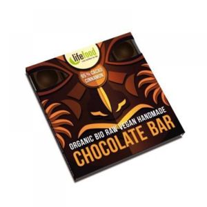 Raw čokoláda z nepraženého kakaa BIO 95% kakao se skořicí 35g