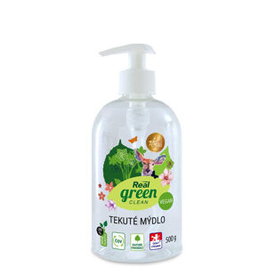 REAL GREEN CLEAN Tekuté mýdlo s pumpou 500 g