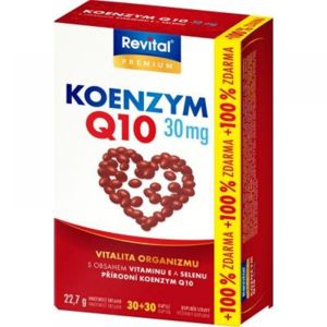 REVITAL Koenzym Q10 30 mg +Selen + vitamin E 30+30 kapslí ZDARMA
