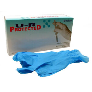 U-R Protected rukavice nitrilové bezprašné velikost M 100 kusů