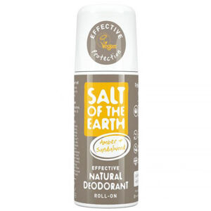 SALT OF THE EARTH Přírodní minerální deodorant roll-on Amber & Santalwood 75 ml