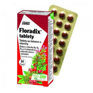 SALUS Floradix železo 84 tablet, poškozený obal